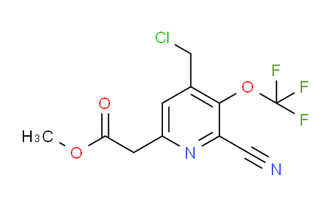 Methyl 4-(chloromethyl)-2-cyano-3-(trifluoromethoxy)pyridine-6-acetate