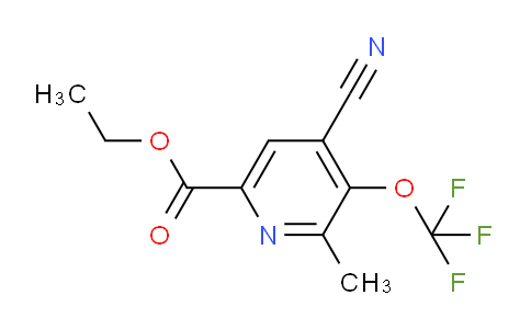 AM176245 | 1803619-70-6 | Ethyl 4-cyano-2-methyl-3-(trifluoromethoxy)pyridine-6-carboxylate