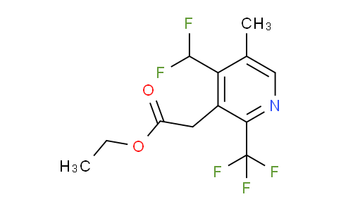 AM17630 | 1361854-32-1 | Ethyl 4-(difluoromethyl)-5-methyl-2-(trifluoromethyl)pyridine-3-acetate