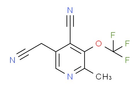 4-Cyano-2-methyl-3-(trifluoromethoxy)pyridine-5-acetonitrile
