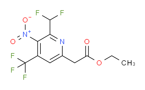 AM17638 | 1361879-54-0 | Ethyl 2-(difluoromethyl)-3-nitro-4-(trifluoromethyl)pyridine-6-acetate
