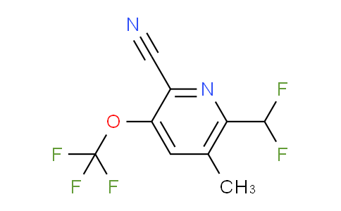AM176384 | 1806044-66-5 | 2-Cyano-6-(difluoromethyl)-5-methyl-3-(trifluoromethoxy)pyridine