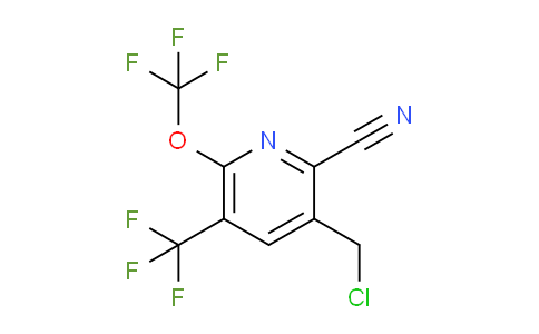 3-(Chloromethyl)-2-cyano-6-(trifluoromethoxy)-5-(trifluoromethyl)pyridine