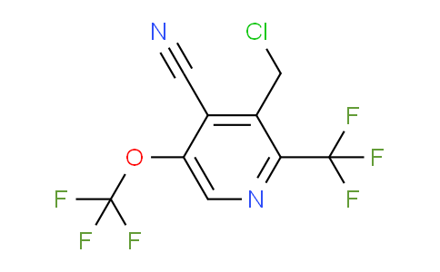 3-(Chloromethyl)-4-cyano-5-(trifluoromethoxy)-2-(trifluoromethyl)pyridine