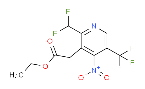 AM17645 | 1361832-89-4 | Ethyl 2-(difluoromethyl)-4-nitro-5-(trifluoromethyl)pyridine-3-acetate