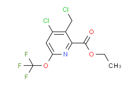 Ethyl 4-chloro-3-(chloromethyl)-6-(trifluoromethoxy)pyridine-2-carboxylate
