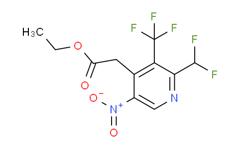 AM17649 | 1361733-11-0 | Ethyl 2-(difluoromethyl)-5-nitro-3-(trifluoromethyl)pyridine-4-acetate