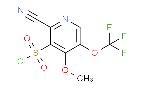 2-Cyano-4-methoxy-5-(trifluoromethoxy)pyridine-3-sulfonyl chloride