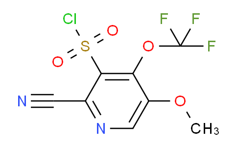 2-Cyano-5-methoxy-4-(trifluoromethoxy)pyridine-3-sulfonyl chloride