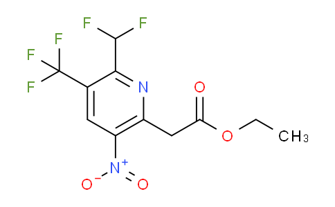 AM17650 | 1361809-71-3 | Ethyl 2-(difluoromethyl)-5-nitro-3-(trifluoromethyl)pyridine-6-acetate