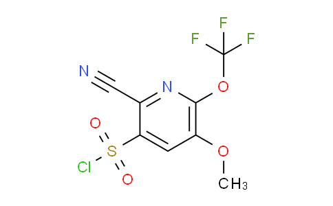 2-Cyano-5-methoxy-6-(trifluoromethoxy)pyridine-3-sulfonyl chloride
