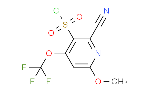 2-Cyano-6-methoxy-4-(trifluoromethoxy)pyridine-3-sulfonyl chloride
