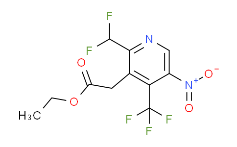AM17651 | 1361463-59-3 | Ethyl 2-(difluoromethyl)-5-nitro-4-(trifluoromethyl)pyridine-3-acetate