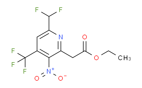 AM17652 | 1361882-89-4 | Ethyl 6-(difluoromethyl)-3-nitro-4-(trifluoromethyl)pyridine-2-acetate