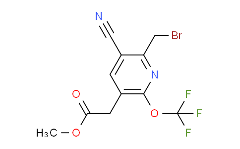 AM176523 | 1806114-14-6 | Methyl 2-(bromomethyl)-3-cyano-6-(trifluoromethoxy)pyridine-5-acetate