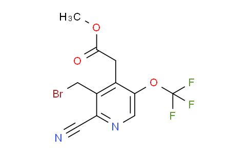 AM176533 | 1804297-14-0 | Methyl 3-(bromomethyl)-2-cyano-5-(trifluoromethoxy)pyridine-4-acetate