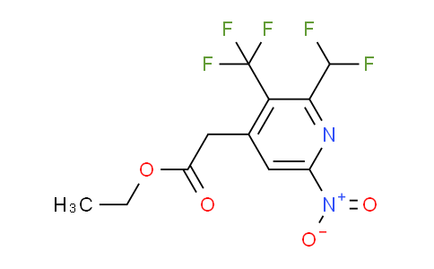 AM17655 | 1361697-21-3 | Ethyl 2-(difluoromethyl)-6-nitro-3-(trifluoromethyl)pyridine-4-acetate
