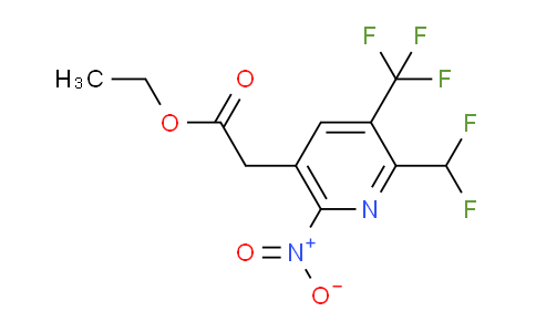 AM17656 | 1361785-42-3 | Ethyl 2-(difluoromethyl)-6-nitro-3-(trifluoromethyl)pyridine-5-acetate