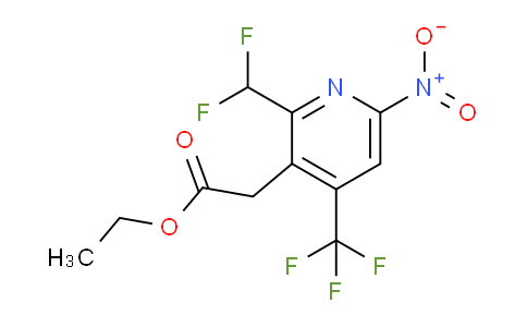 AM17657 | 1361918-94-6 | Ethyl 2-(difluoromethyl)-6-nitro-4-(trifluoromethyl)pyridine-3-acetate