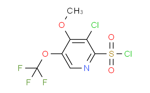 3-Chloro-4-methoxy-5-(trifluoromethoxy)pyridine-2-sulfonyl chloride