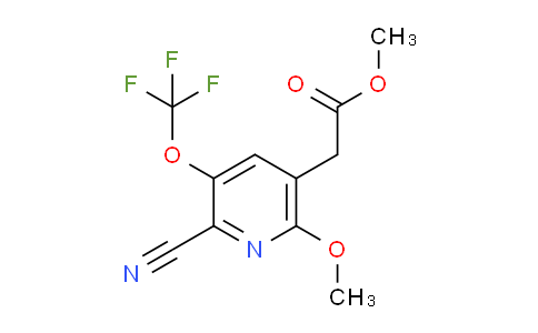 Methyl 2-cyano-6-methoxy-3-(trifluoromethoxy)pyridine-5-acetate