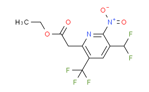 AM17664 | 1361733-19-8 | Ethyl 3-(difluoromethyl)-2-nitro-5-(trifluoromethyl)pyridine-6-acetate