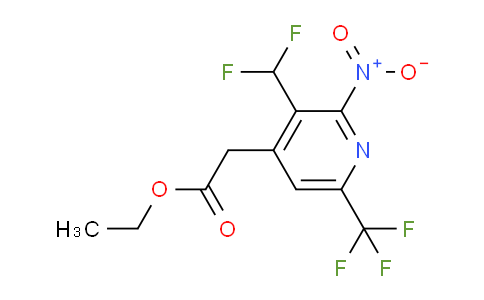 AM17665 | 1361879-70-0 | Ethyl 3-(difluoromethyl)-2-nitro-6-(trifluoromethyl)pyridine-4-acetate
