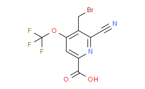 3-(Bromomethyl)-2-cyano-4-(trifluoromethoxy)pyridine-6-carboxylic acid