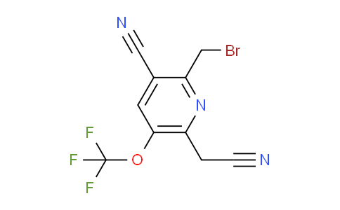 2-(Bromomethyl)-3-cyano-5-(trifluoromethoxy)pyridine-6-acetonitrile