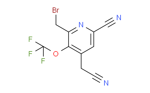 2-(Bromomethyl)-6-cyano-3-(trifluoromethoxy)pyridine-4-acetonitrile
