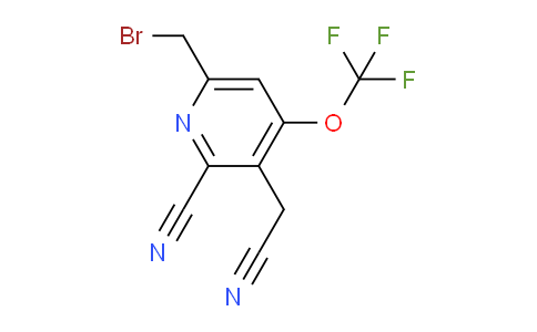 6-(Bromomethyl)-2-cyano-4-(trifluoromethoxy)pyridine-3-acetonitrile