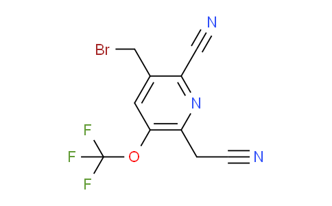 3-(Bromomethyl)-2-cyano-5-(trifluoromethoxy)pyridine-6-acetonitrile