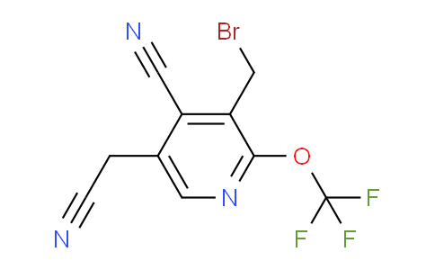 3-(Bromomethyl)-4-cyano-2-(trifluoromethoxy)pyridine-5-acetonitrile