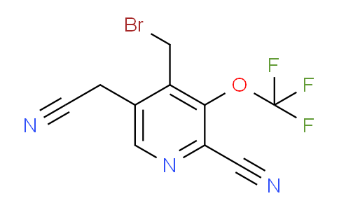 4-(Bromomethyl)-2-cyano-3-(trifluoromethoxy)pyridine-5-acetonitrile