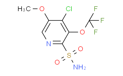 4-Chloro-5-methoxy-3-(trifluoromethoxy)pyridine-2-sulfonamide