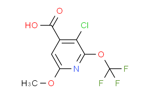 3-Chloro-6-methoxy-2-(trifluoromethoxy)pyridine-4-carboxylic acid