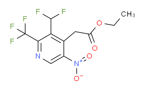 AM17673 | 1361846-27-6 | Ethyl 3-(difluoromethyl)-5-nitro-2-(trifluoromethyl)pyridine-4-acetate