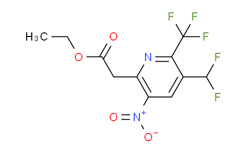 AM17674 | 1361764-12-6 | Ethyl 3-(difluoromethyl)-5-nitro-2-(trifluoromethyl)pyridine-6-acetate