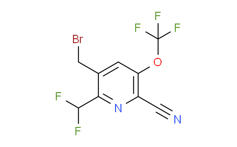 3-(Bromomethyl)-6-cyano-2-(difluoromethyl)-5-(trifluoromethoxy)pyridine