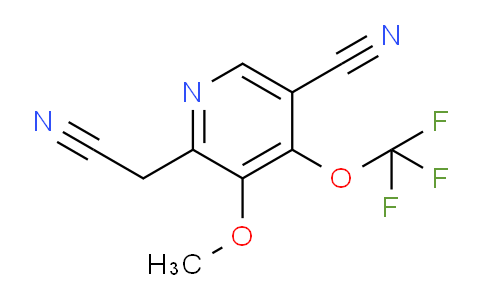 5-Cyano-3-methoxy-4-(trifluoromethoxy)pyridine-2-acetonitrile