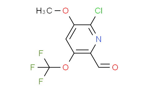 2-Chloro-3-methoxy-5-(trifluoromethoxy)pyridine-6-carboxaldehyde