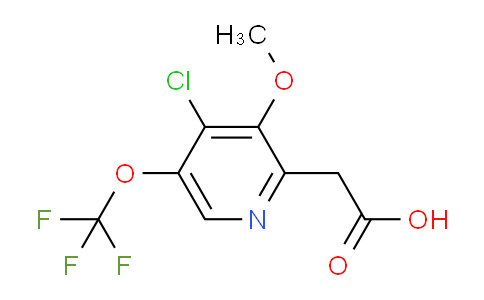 4-Chloro-3-methoxy-5-(trifluoromethoxy)pyridine-2-acetic acid