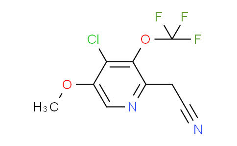 4-Chloro-5-methoxy-3-(trifluoromethoxy)pyridine-2-acetonitrile