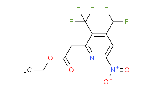 AM17682 | 1361785-62-7 | Ethyl 4-(difluoromethyl)-6-nitro-3-(trifluoromethyl)pyridine-2-acetate