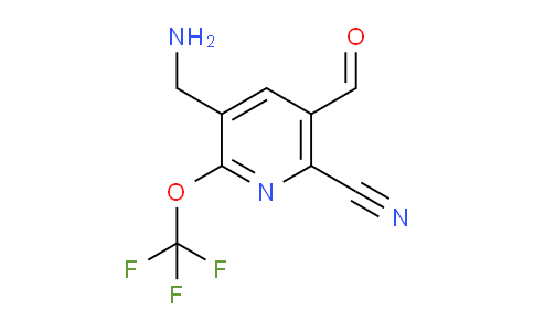 3-(Aminomethyl)-6-cyano-2-(trifluoromethoxy)pyridine-5-carboxaldehyde
