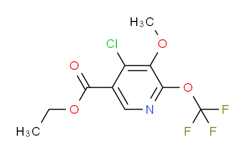 Ethyl 4-chloro-3-methoxy-2-(trifluoromethoxy)pyridine-5-carboxylate
