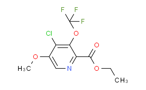 Ethyl 4-chloro-5-methoxy-3-(trifluoromethoxy)pyridine-2-carboxylate