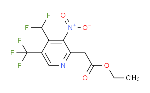 AM17687 | 1361764-18-2 | Ethyl 4-(difluoromethyl)-3-nitro-5-(trifluoromethyl)pyridine-2-acetate