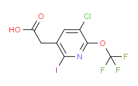 3-Chloro-6-iodo-2-(trifluoromethoxy)pyridine-5-acetic acid