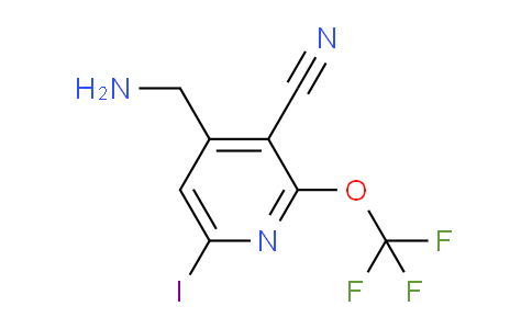 4-(Aminomethyl)-3-cyano-6-iodo-2-(trifluoromethoxy)pyridine